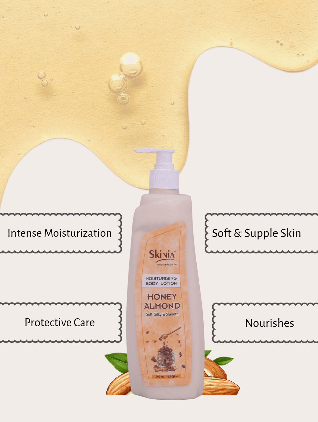 HONEY ALMOND BODY LOTION 500ml - Image 4