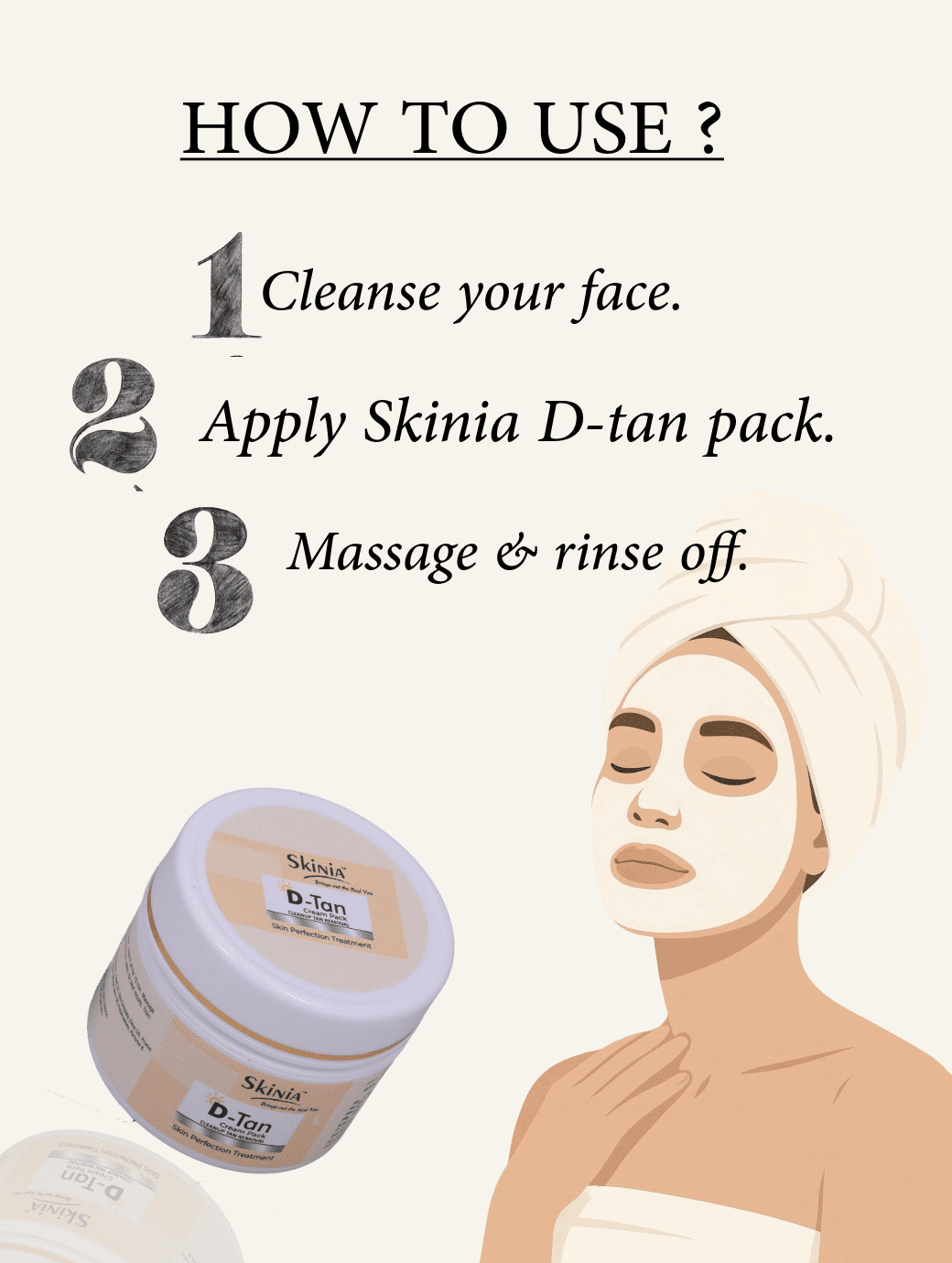 D-TAN CREAM PACK 70g - Image 2